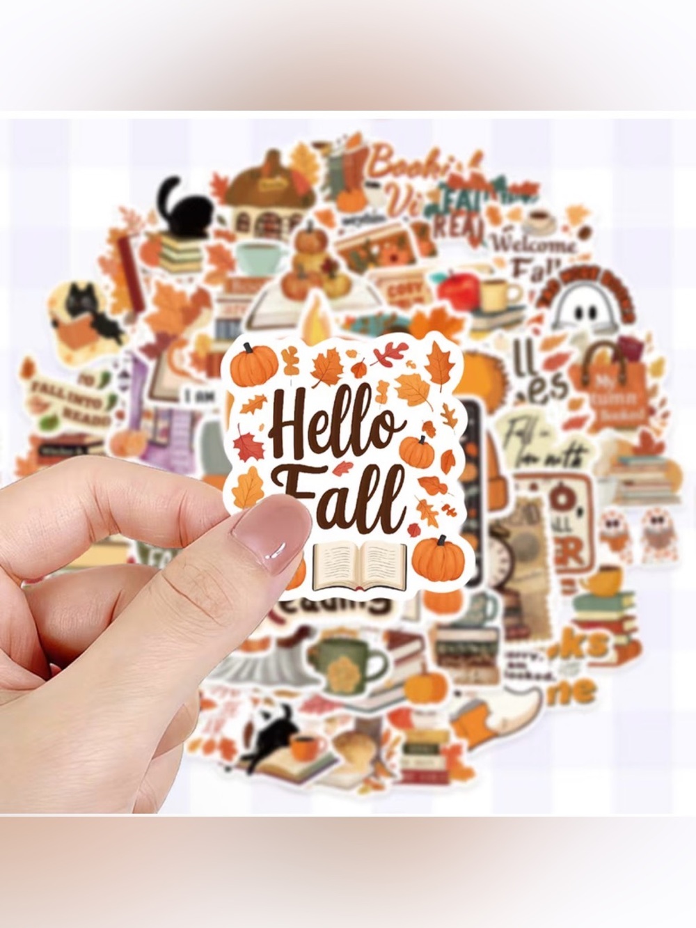 Hello Fall Reading Stickers - Set of 50